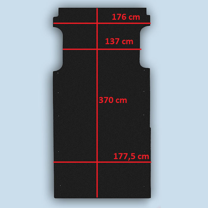 dimensions plancher Nissan NV400 L3