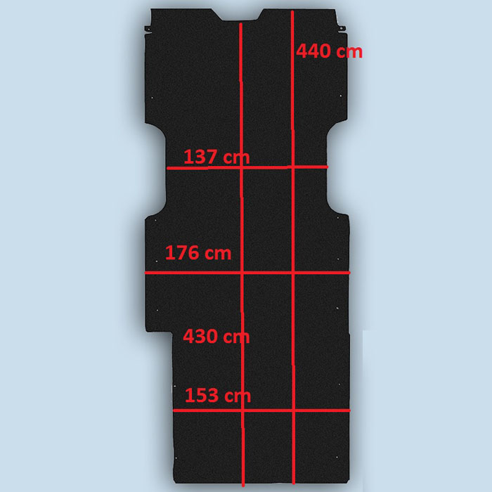 dimensions plancher Renault Master 3 L4