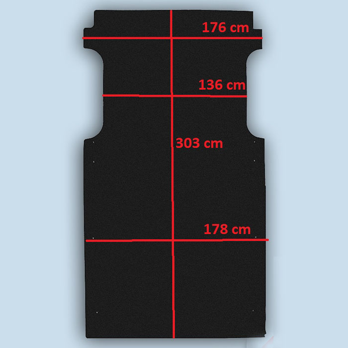 dimensions plancher Opel Movano L2