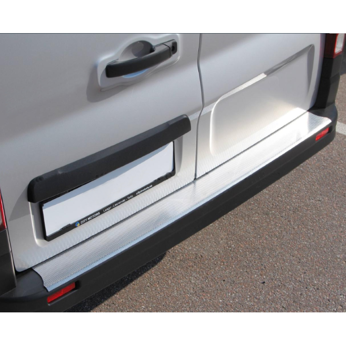 Protection De Seuil De Coffre Pour Fiat 500X 2014-2018 - Acier Inoxydable 0,7 Mm - Adhésif 3M